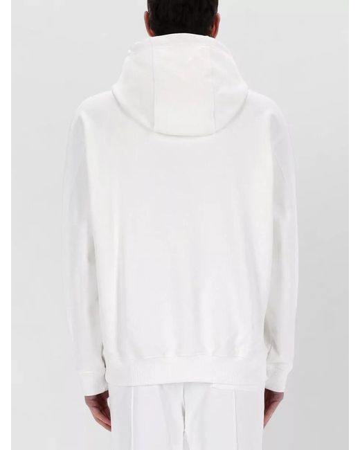 Casablanca White Tennis Club Icon Hooded Logo Sweatshirt for men
