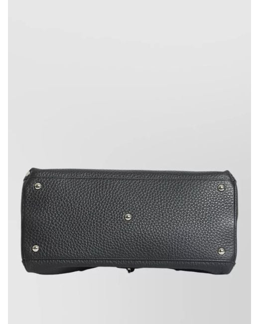 Zanellato Black Dotta S Shoulder Bag Calfskin
