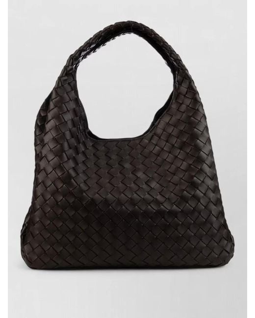 Bottega Veneta Black Slouchy Tote Bag Top Handle Weave
