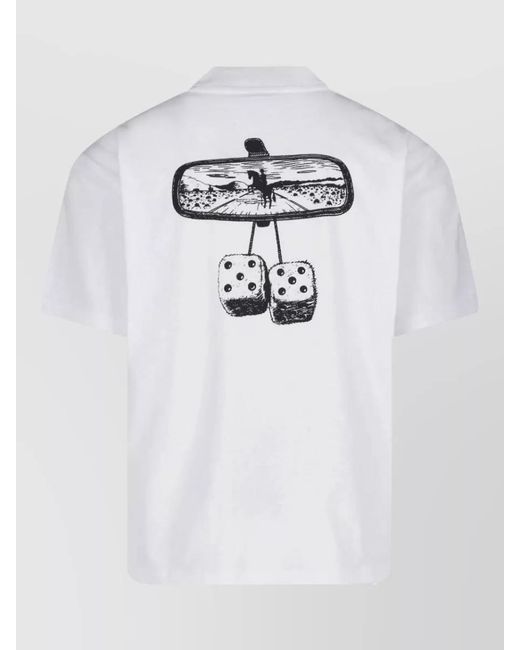 Dickies White Crew Neck Shirt Short Sleeves Graphic Print for men
