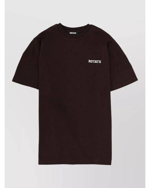 ROTATE BIRGER CHRISTENSEN Black Organic Cotton Oversized T-Shirt