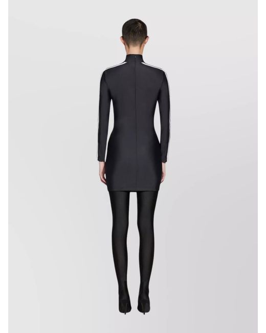 Balenciaga Blue Logo Mini Dress