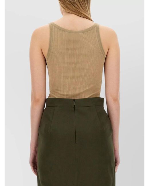 Max Mara Green Silk Tank Top