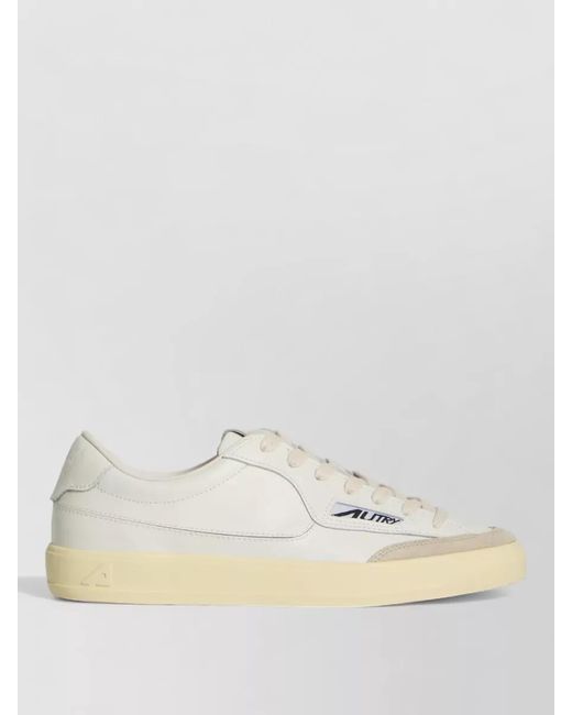 Autry Natural Windscape Low Top Canvas Leather Sneakers for men