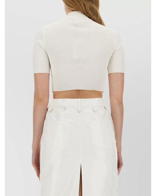 Courreges White Cropped Top
