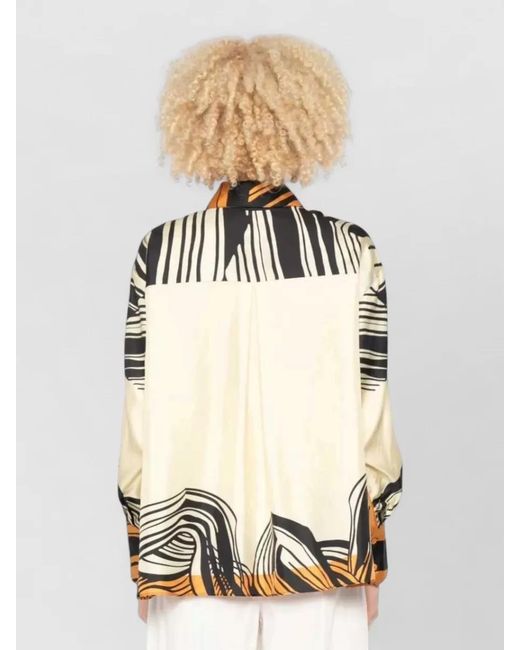Raquel Diniz Multicolor Bahia Silk Twill Oversized Shirt