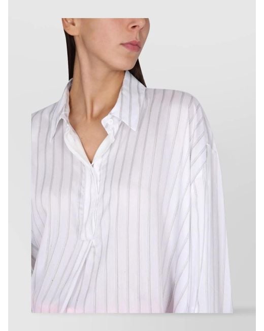 The Attico Pink Silk Shirt