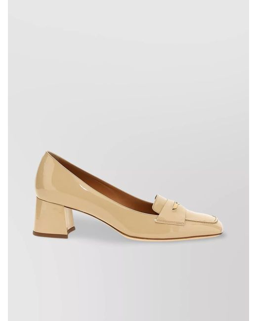 Tod's Natural Patent Leather Pumps