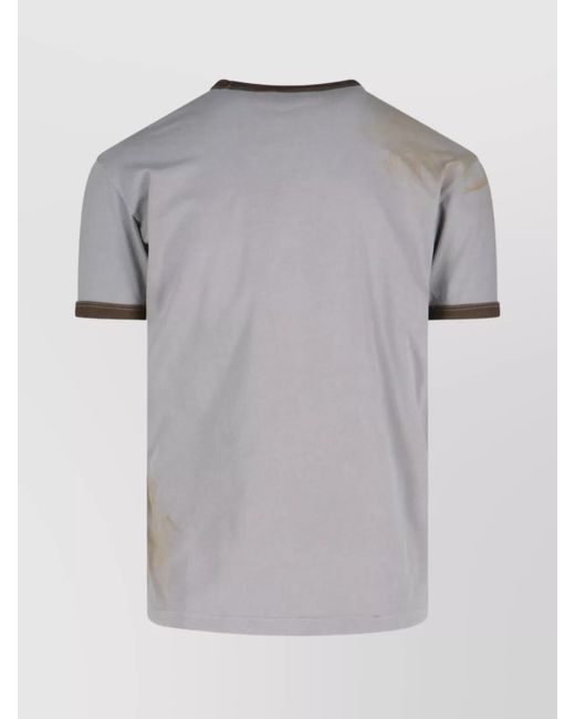 DSquared² Gray Cotton Printed Short-Sleeve T-Shirt for men