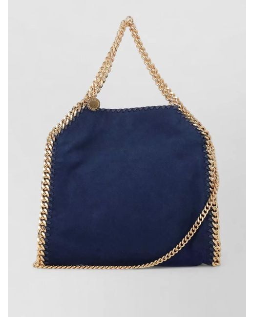Stella McCartney Blue Falabella Mini Tote Chain Shoulder Bag