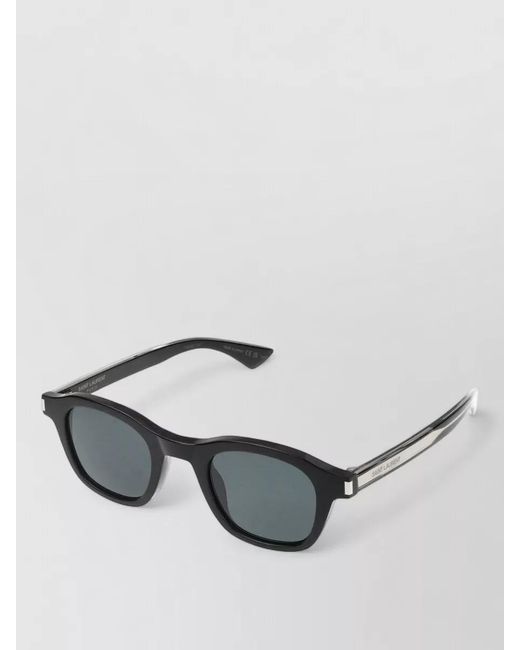 Saint Laurent Gray Sunglasses Sl 880 001 Crystal Frame