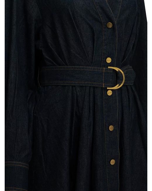 Zimmermann Blue Denim Midi Shirtdress