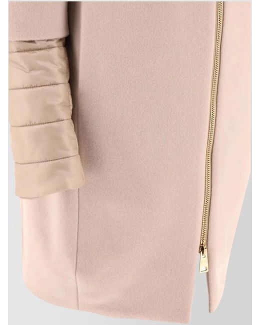 Herno Pink Virgin Wool Single Breasted Coat