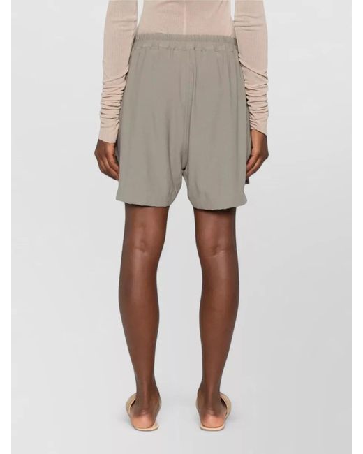 Rick Owens Gray Relaxed Fit Boxers Lightweight Fabric Side Slits