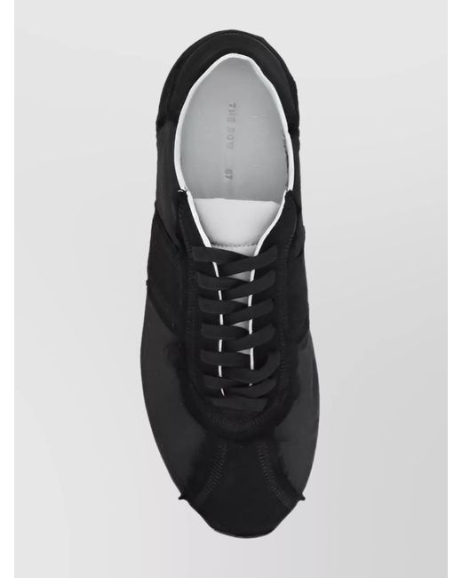 The Row Black Nylon Low-Top Sneakers