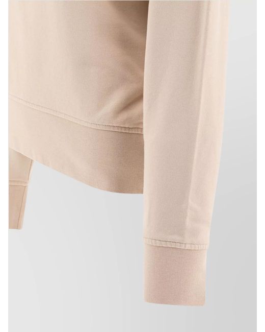 Pinko Natural Cotton Printed Long-Sleeve Sweatshirt