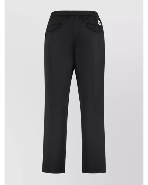 Moncler Black Technical Fabric Trousers for men