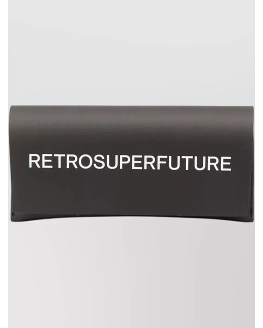 Retrosuperfuture Gray America Rectangular Sunglasses Acetate Frame for men