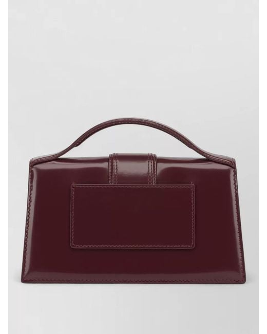 Jacquemus Purple Le Grand Bambino Small Leather Shoulder Bag