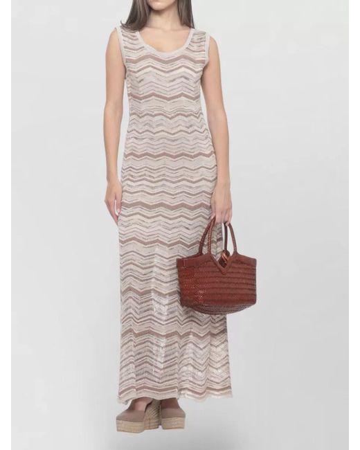 D.exterior White Geometric Pattern Viscose Dress Summer Style