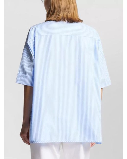 Fay Blue Striped Cotton Shirt