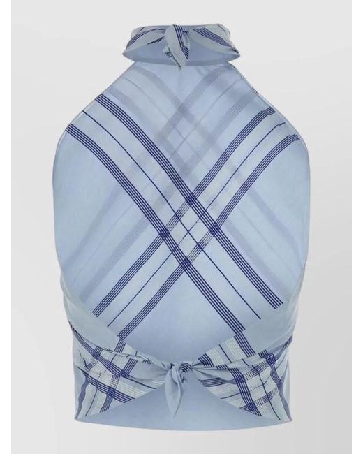 Prada Blue Cotton Blouse