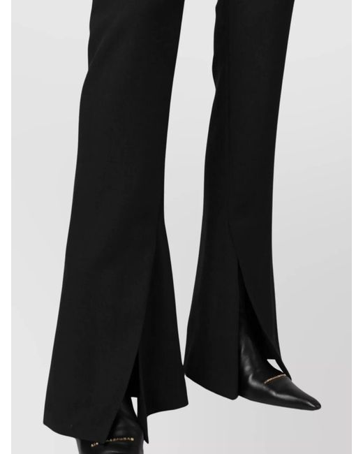 Ambush Black Virgin Wool Slim-Fit Flared Trousers
