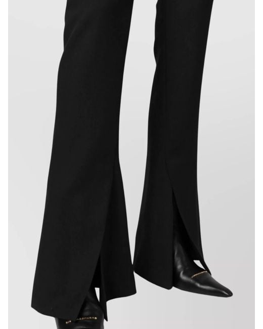 Ambush Black Virgin Wool Slim-Fit Flared Trousers