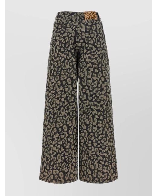 Alanui Multicolor Wide-Leg Trousers
