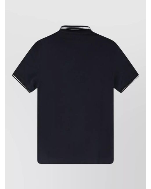 Stone Island Blue Slim-Fit Cotton Piqué Short-Sleeve Polo Shirt for men