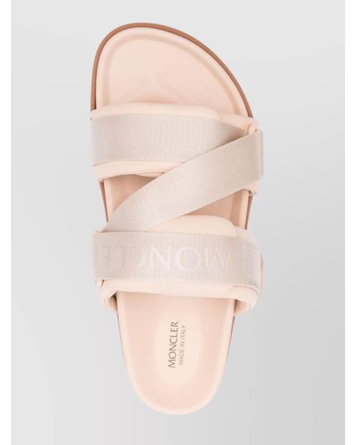 Moncler Pink Leather Sandals