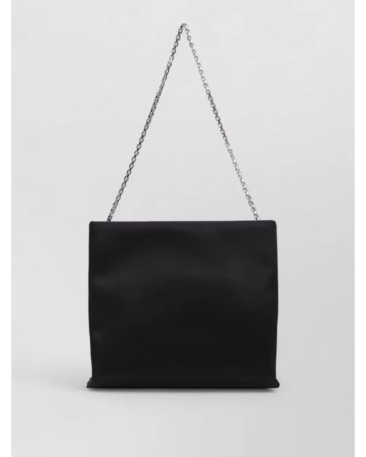 Roger Vivier Black Silk Satin Clutch Bag