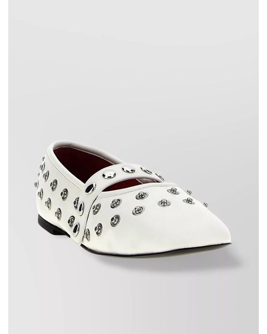 Stella McCartney White Ryder Ballerina Flats