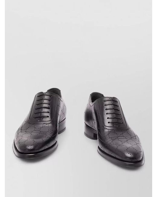 Gucci Multicolor Leather Lace-Up Derby Shoes for men