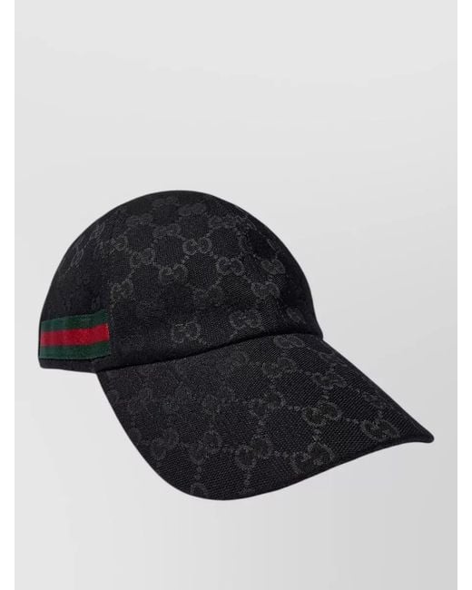 Gucci Black Logo-Print Baseball Cap for men