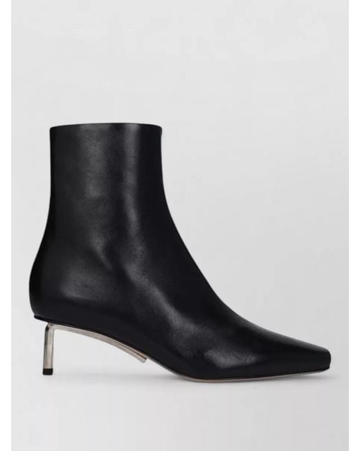 Off-White c/o Virgil Abloh Black Leather Ankle Boots