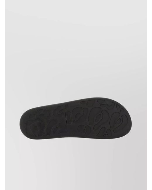 McQueen Black Hybrid Double Buckle Sandals for men
