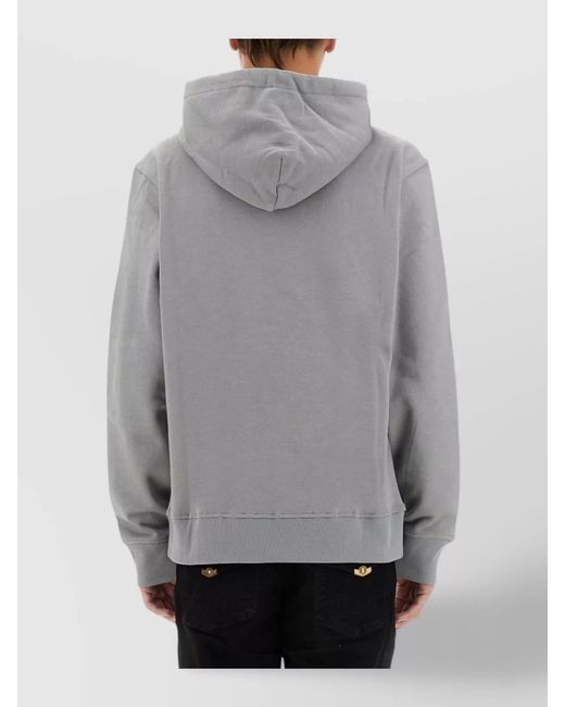 Versace Jeans Couture Gray Cotton Regular-Fit Hoodie for men