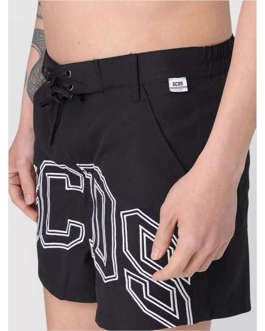 Gcds Black Swim Shorts for men