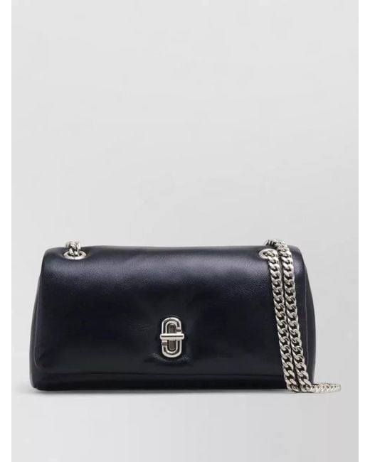 Marc Jacobs Black Mini Leather Bag Chain Strap Detail