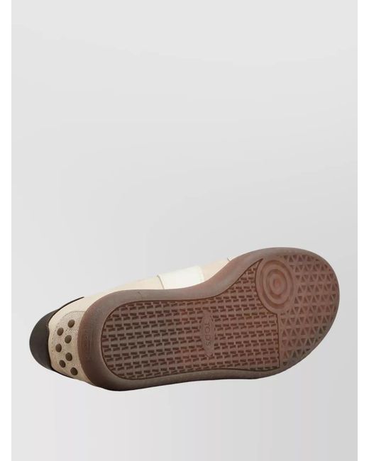 Tod's Natural Leather Low-Top Sneakers for men