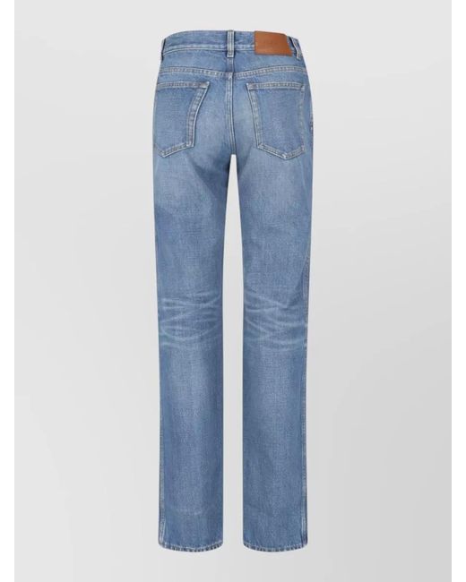 Chloé Blue Straight-Leg Trousers