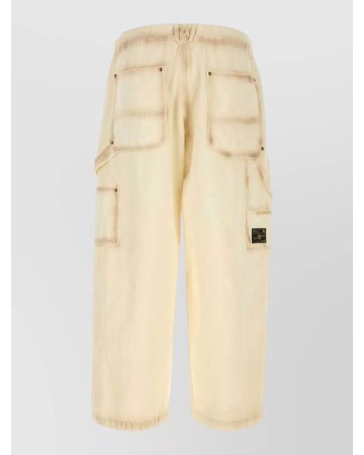 Willy Chavarria Natural Cotton Wide Leg Workwear Toluca Pant for men