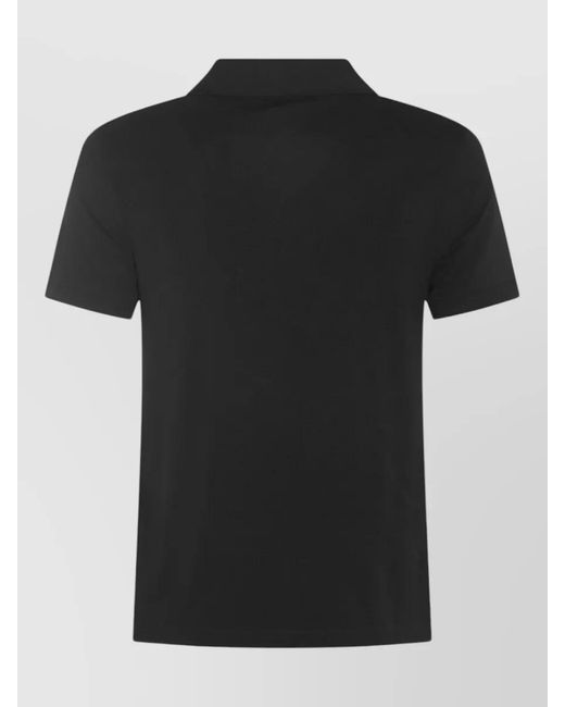Giorgio Armani Black Polo Shirt Short Sleeves Regular Fit for men