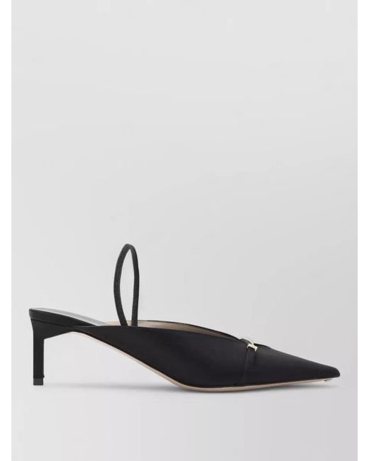 Tom Ford Multicolor Satin Mules Straight Heel Pointed Toe Buckle