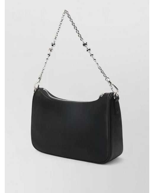 Emporio Armani Black Shoulder Baguette Bag Chain Strap Dustbag