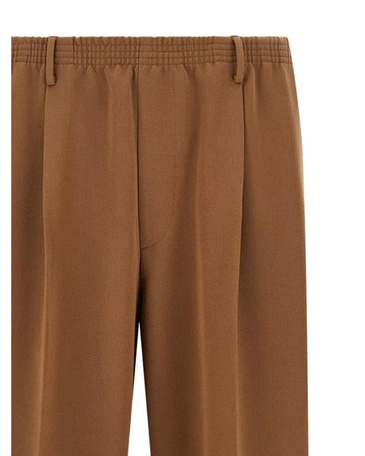 Cellar Door Brown 'Ezio' Trousers Featuring Back Pocket for men