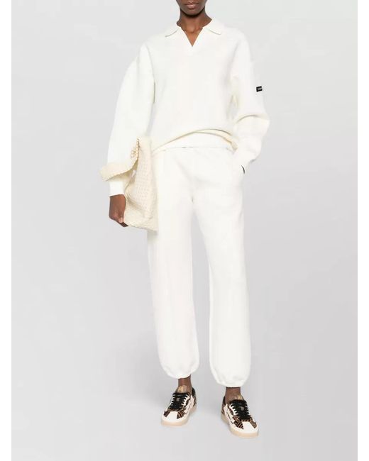 Calvin Klein White Relaxed Track Pants