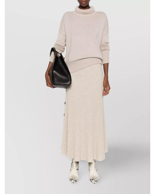 Lisa Yang Natural Heidi Cashmere Turtle-Neck Jumper