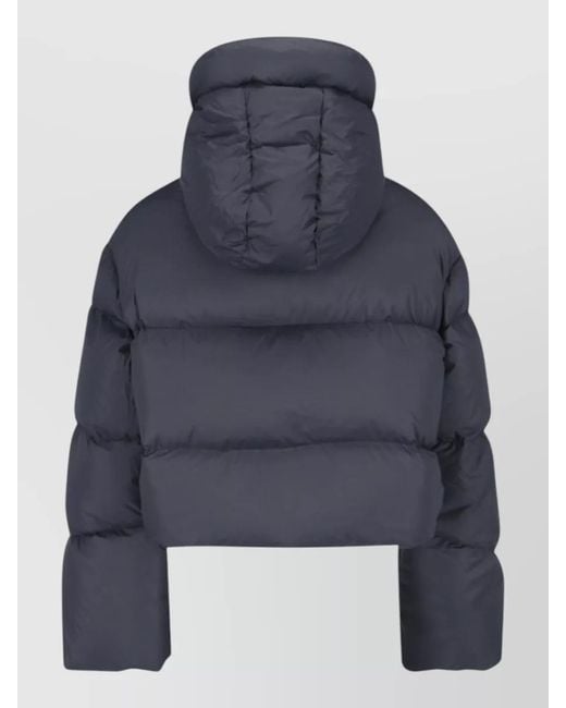 Ienki Ienki Blue High Collar Long Sleeve Puffer Jacket